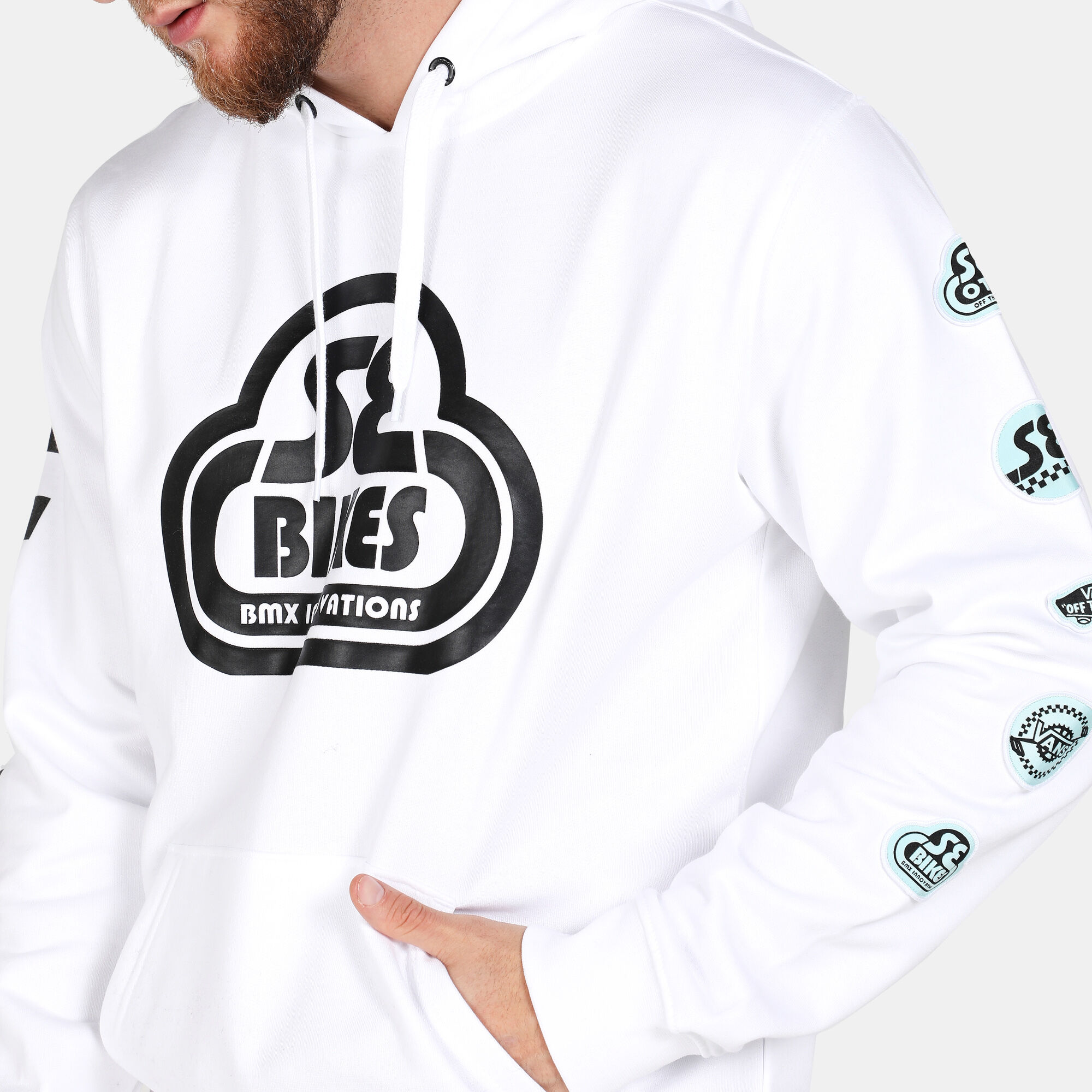 Men s SE Bikes II Hoodie White Vans in Kuwait SSS