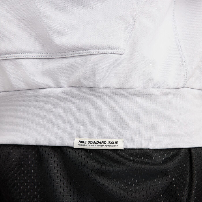 Nike Men's Standard Issue Dri-FIT Basketball Hoodie Grey image number 5