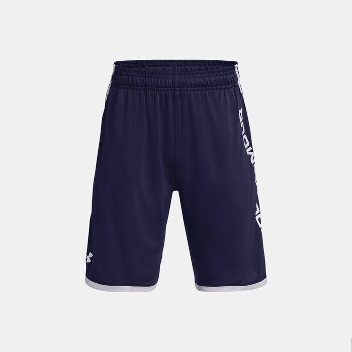 Under Armour Kids' UA Stunt 3.0 Shorts Blue image number 0