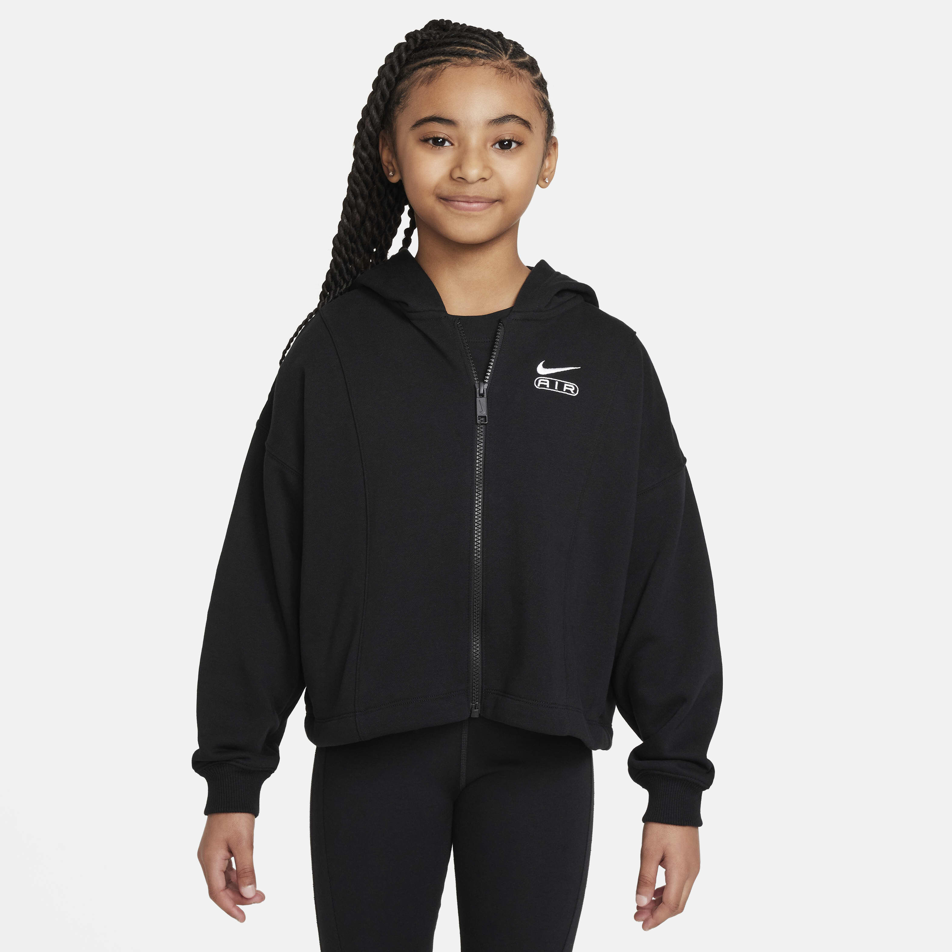 Girls Air Full Zip Hoodie Black Nike in Kuwait SSS