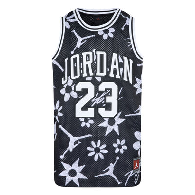 Jordan Kids' 23 Striped Jersey Top Black