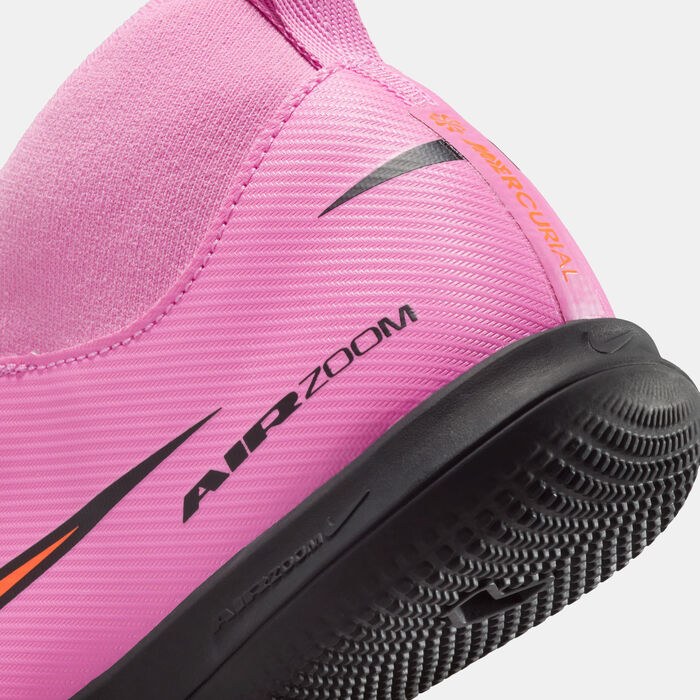 Nike Kids' Mercurial Superfly 10 Academy Indoor Court Football Shoes Pink image number 5