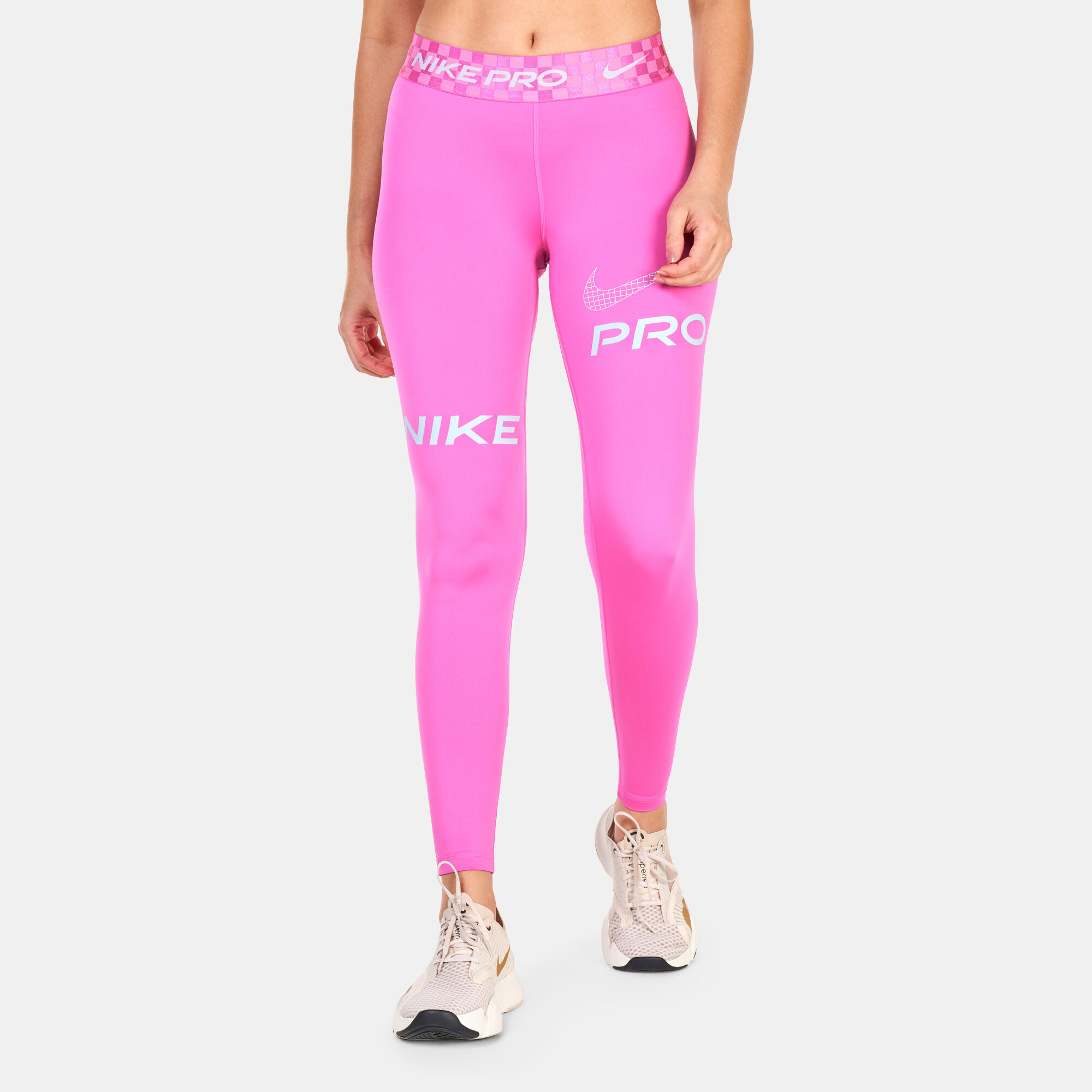 Nike pink 2025 training tights