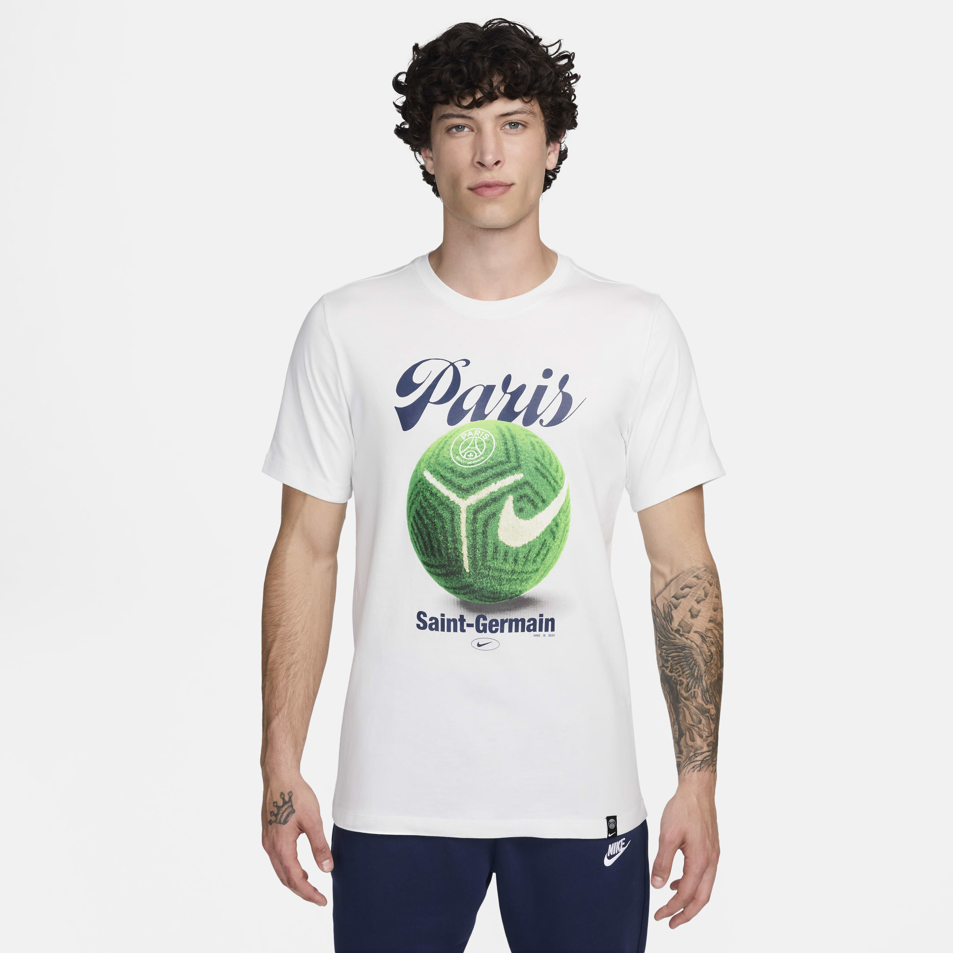 Men s Paris Saint Germain Home Pitch Football T Shirt White Nike in Kuwait SSS