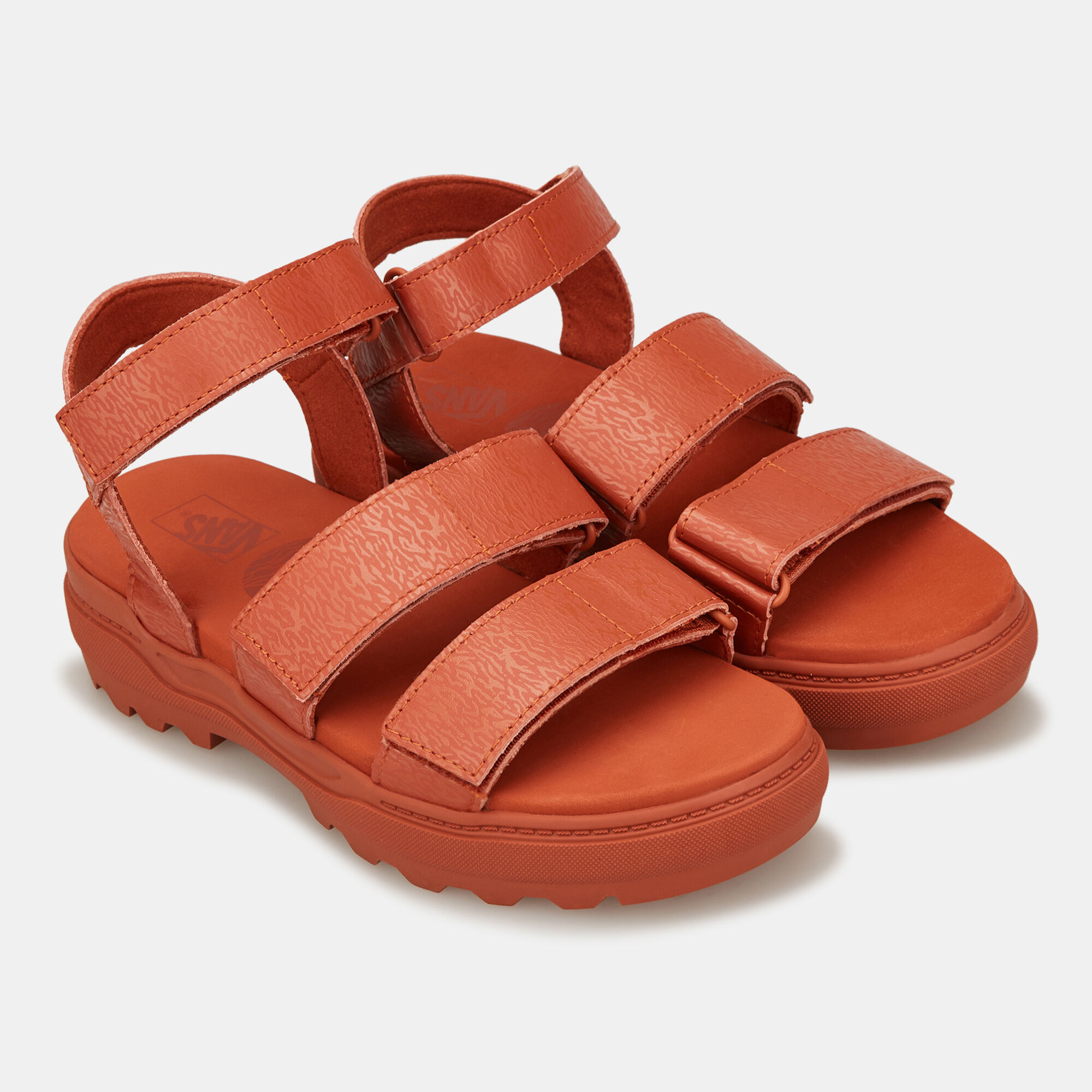 Textured Waves Unisex Sandals Brown Vans in Kuwait SSS