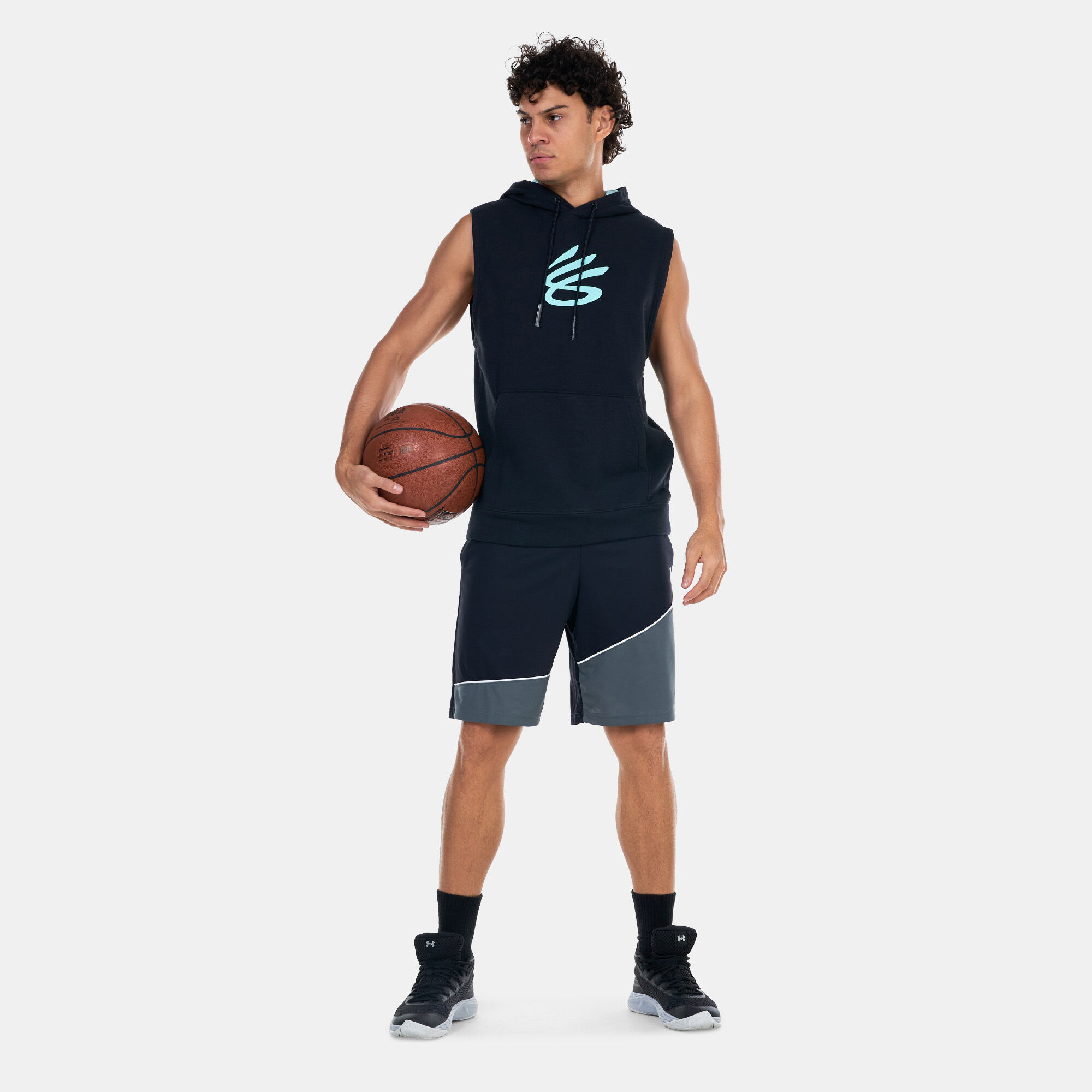 Curry sleeveless hoodie discount