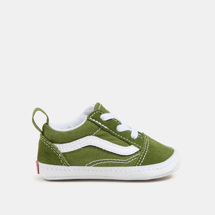 Vans Kids' Old Skool Crib Unisex Shoes (Baby & Toddler) Green image number 0