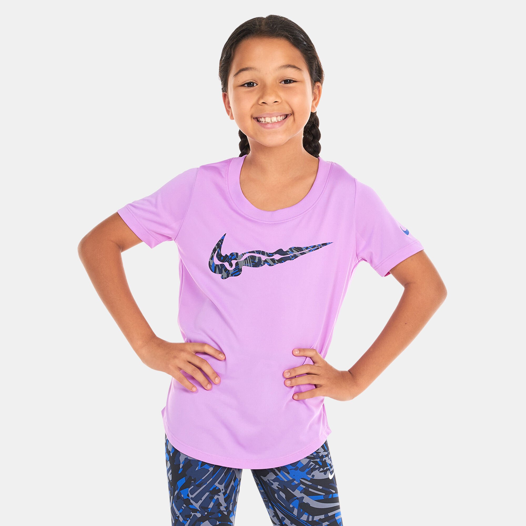 Kids Dri FIT Scoop SE T Shirt Pink Nike in Kuwait SSS