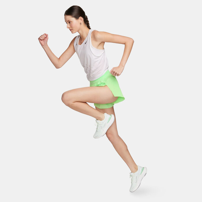 Nike Women's AeroSwift Dri-FIT ADV Mid-Rise Running Shorts Green image number 1