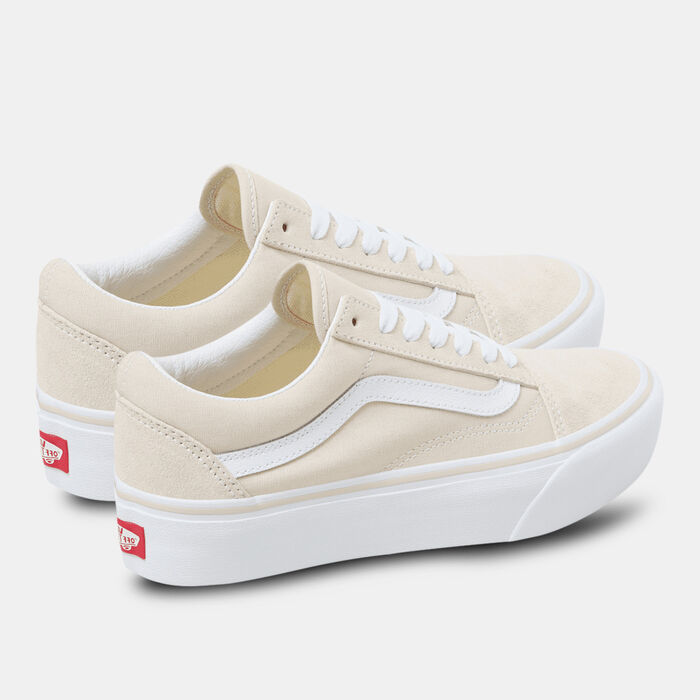 Vans Old Skool Platform Unisex Shoes Beige image number 2