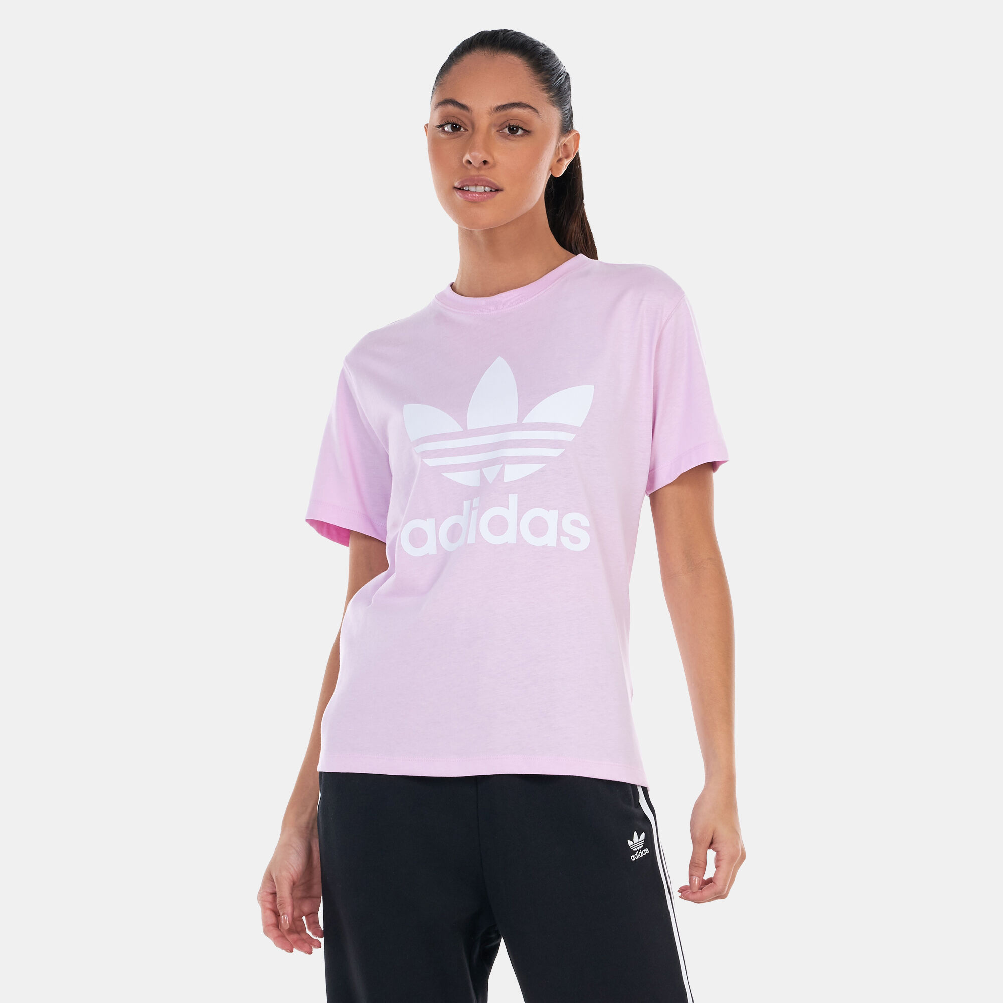 Buy adidas Originals Women s Adicolor Classics Trefoil T Shirt