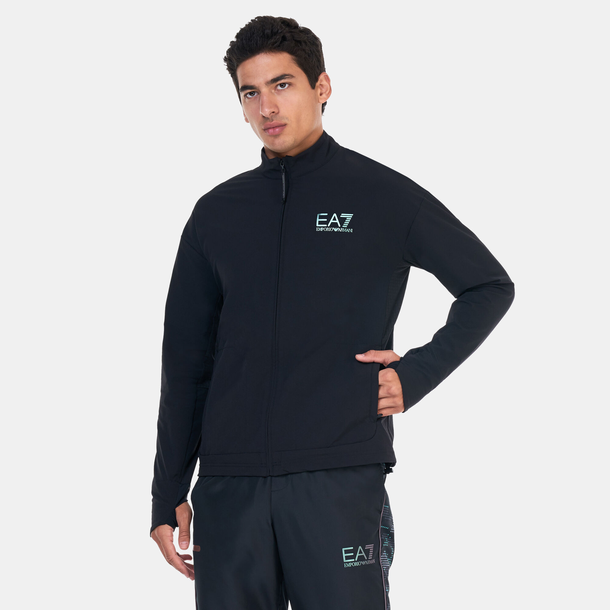 Men s Ventus 7 Training Track Jacket Black EA7 Emporio Armani in Kuwait SSS