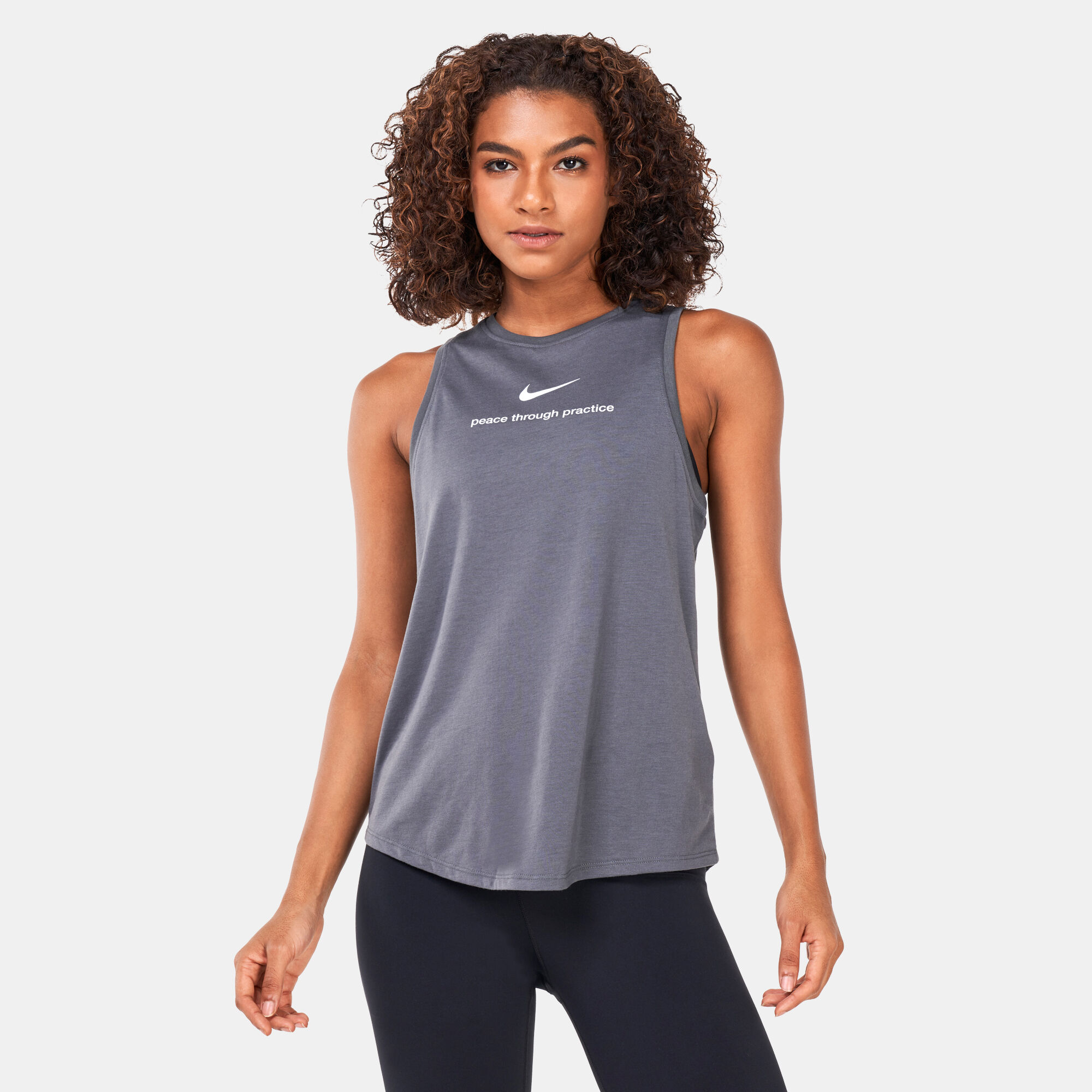Nike high neck tank top cheap