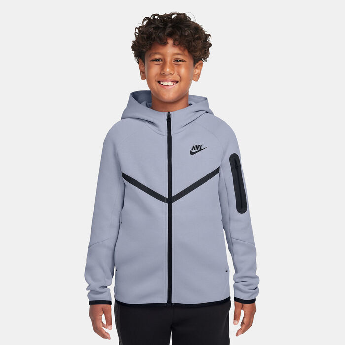 Nike Kids' Sportswear Tech Fleece Full-Zip Hoodie Grey image number 0
