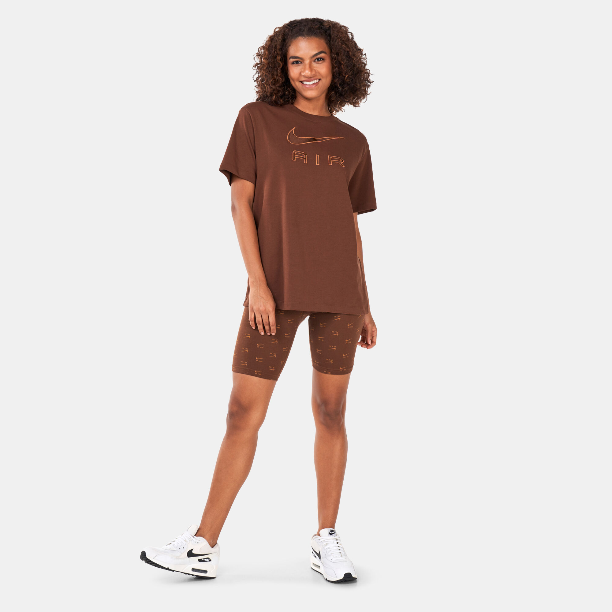 Nike air allover sales logo print bike short