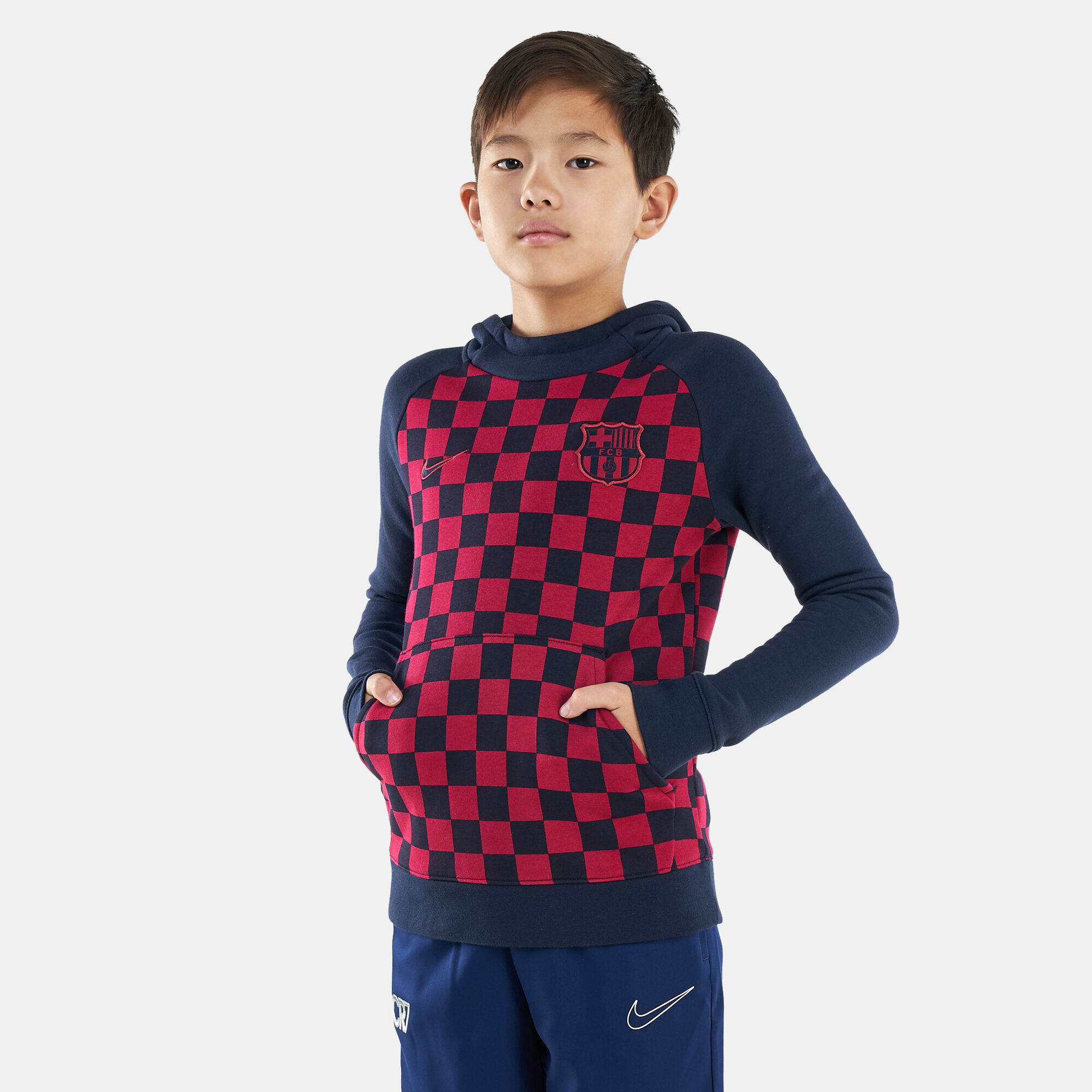 Nike tartan shop jumper