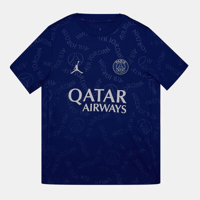 Jordan Kids' Paris Saint-Germain Academy Pro 4th Pre-Match Football Top Blue
