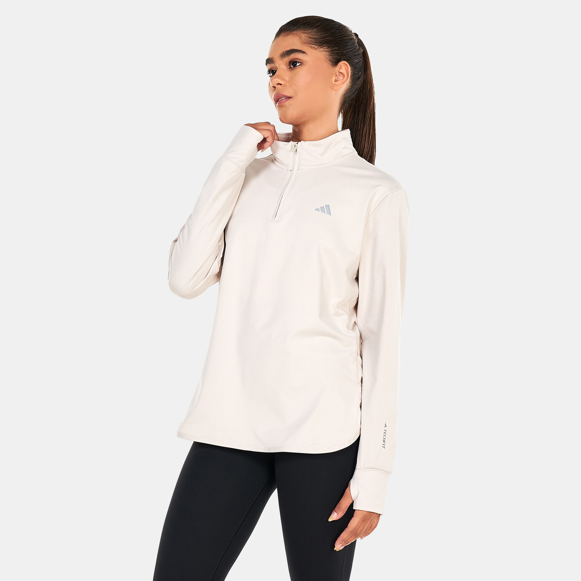 Women s Techfit AEROREADY Warm Jacket Beige adidas in Kuwait SSS