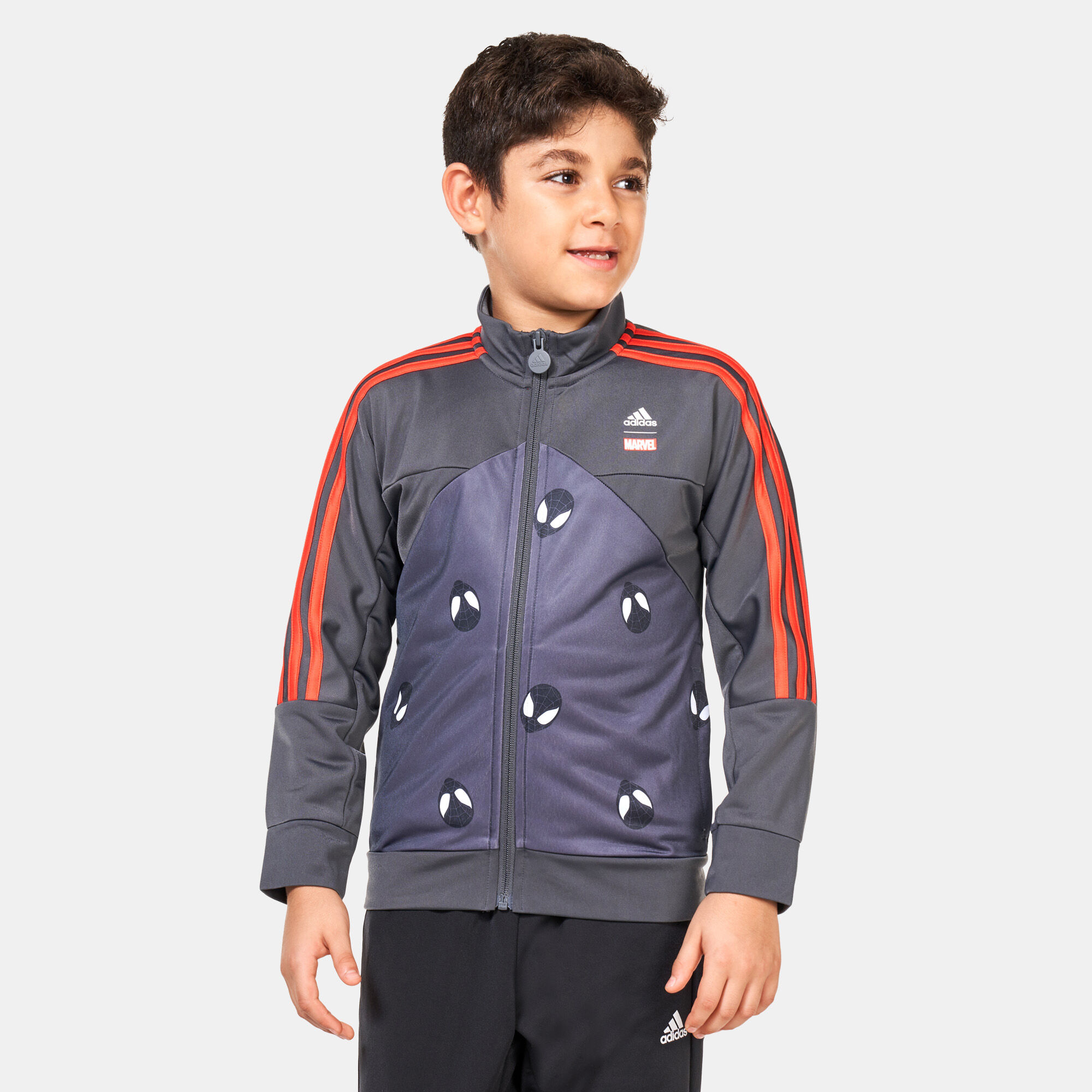 Adidas spiderman windbreaker hot sale