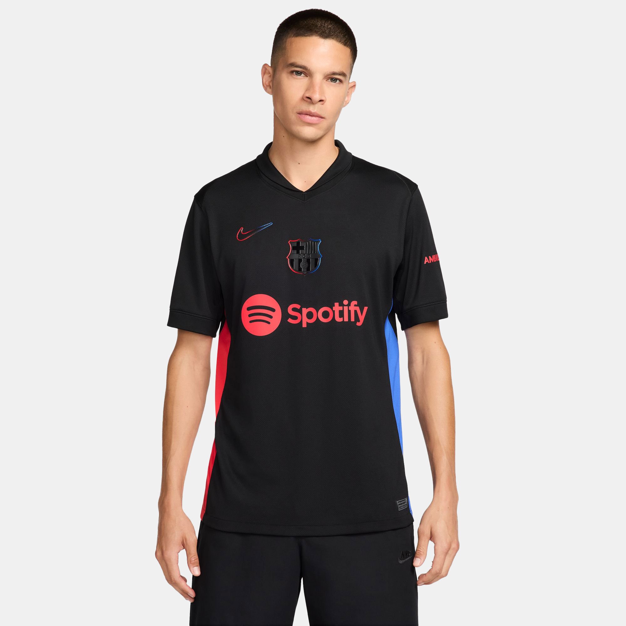 Men s FC Barcelona 24 25 Away Replica Football Jersey Black Nike in Kuwait SSS