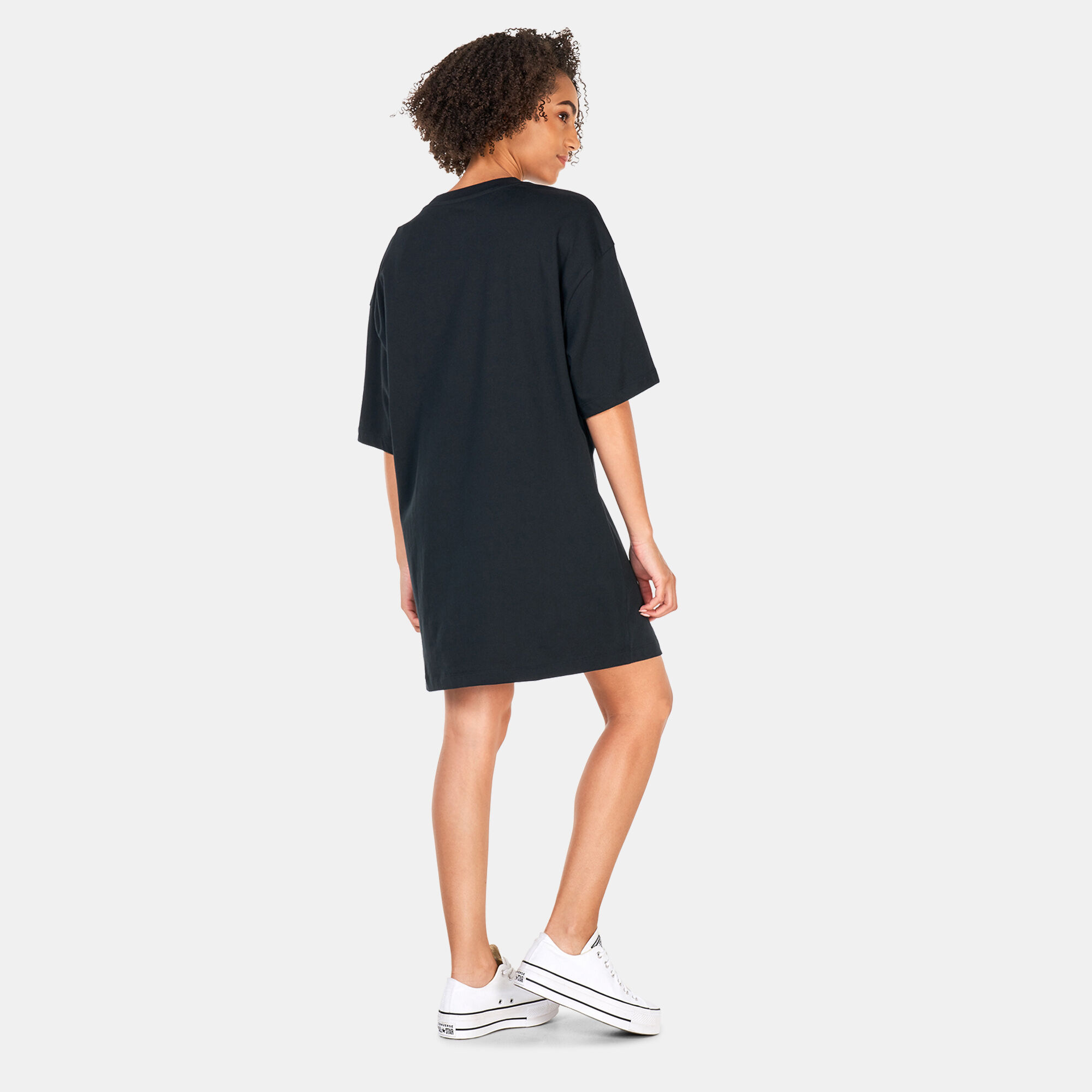 T shirt dress with converse shop