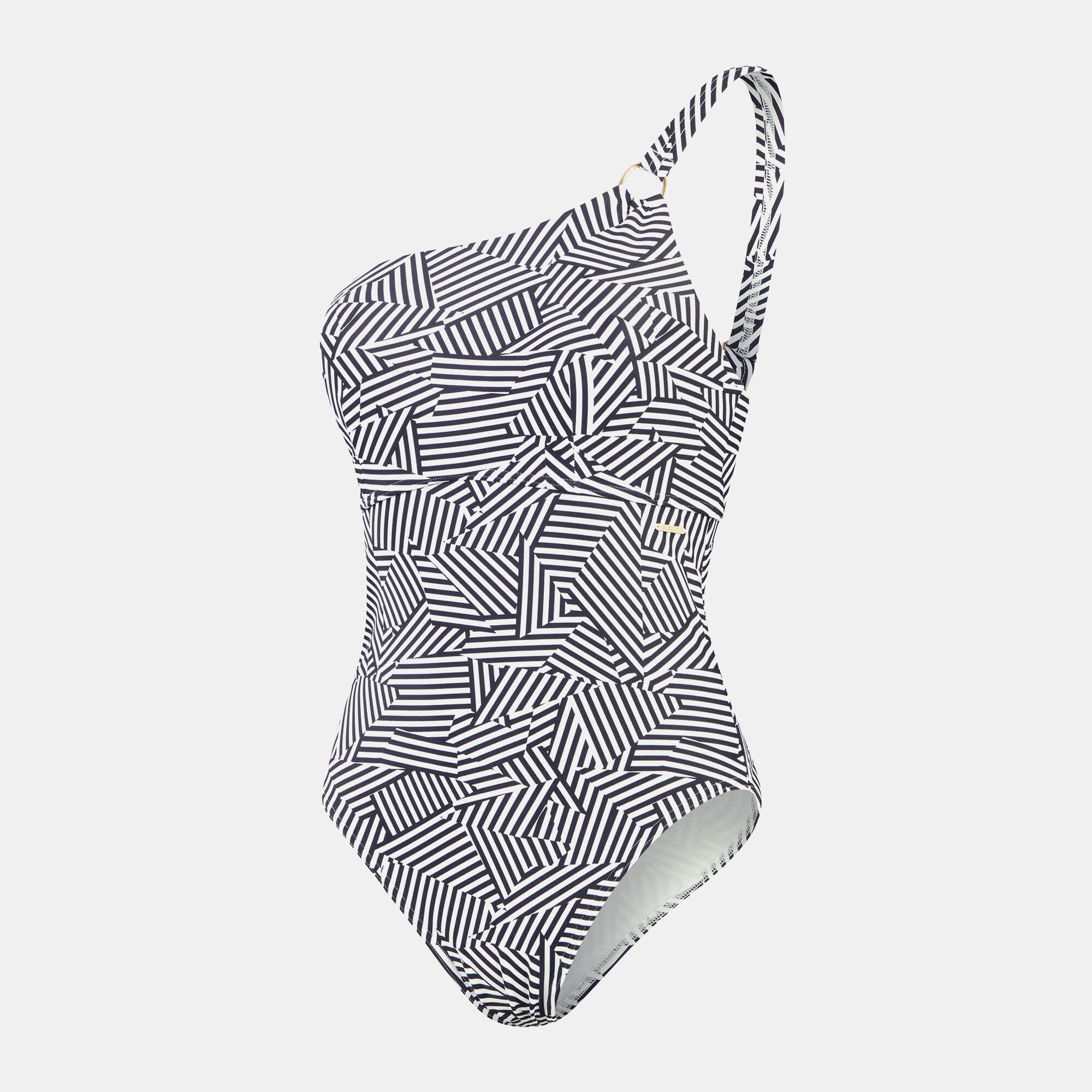 Speedo black and white swimsuit deals