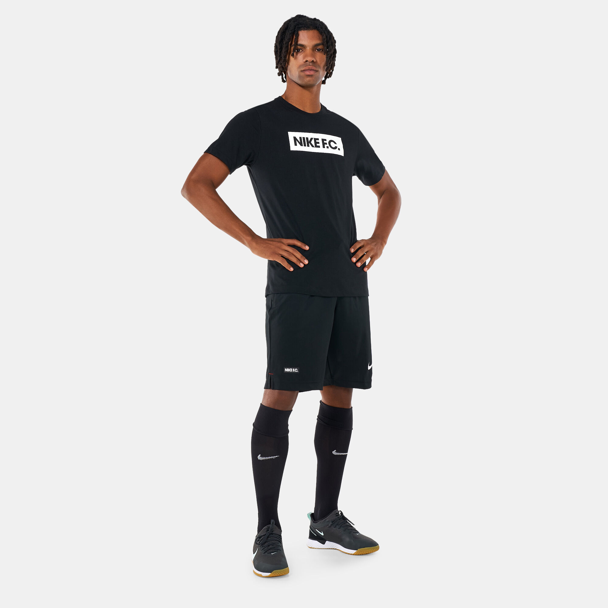 Nike fc t shirt black shop