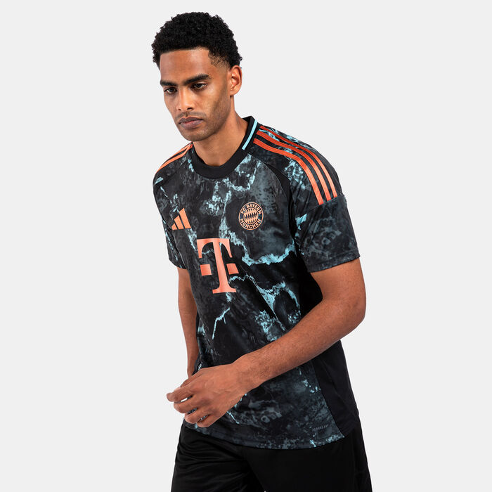 adidas Men's Bayern Munich 24/25 Away Replica Football Jersey Black image number 0