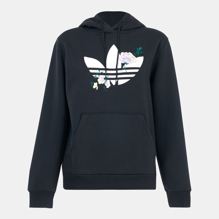 adidas Originals Women's Flower Embroidery Hoodie Black image number 0