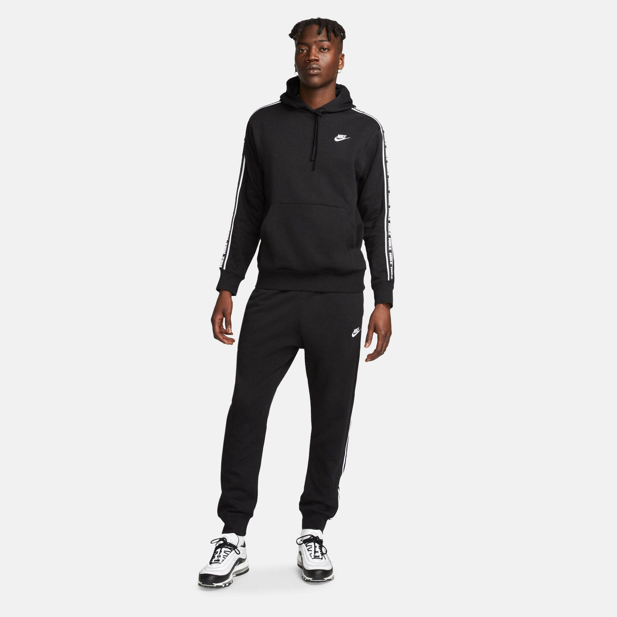 Nike mens tracksuit black shop
