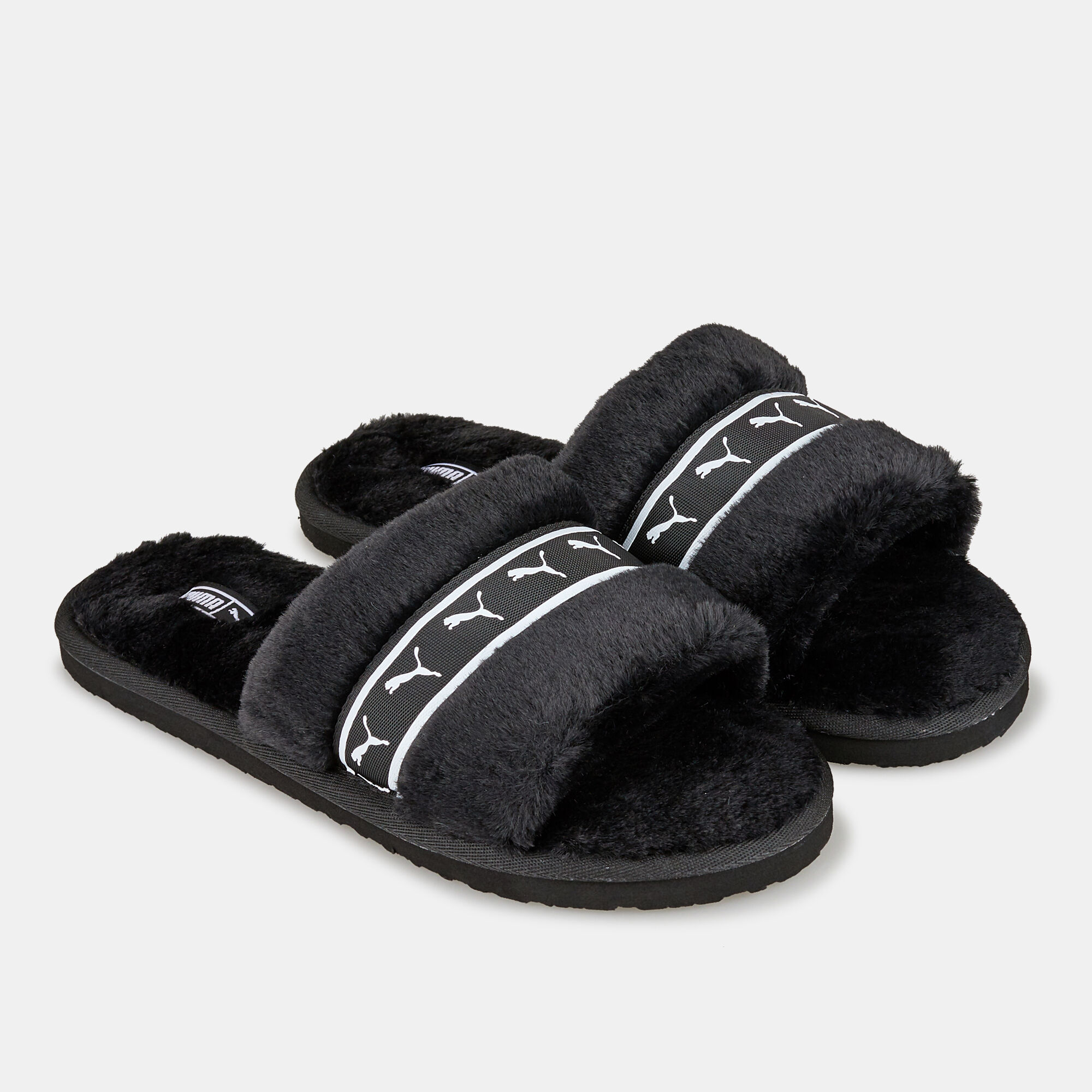 Women s Fluff Remix Slides Black PUMA in Kuwait SSS