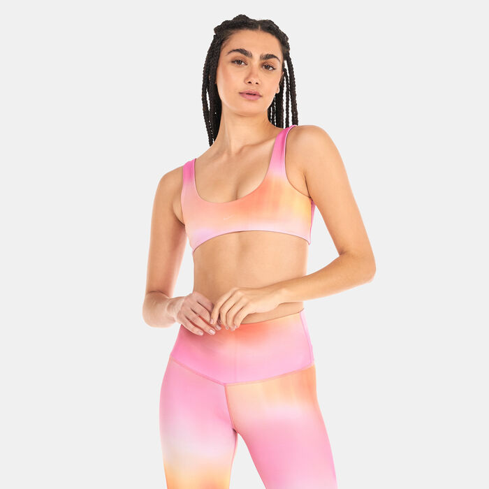 Buy Nike Women's Dri-FIT Alate U-Back Allover Sports Bra Pink in Kuwait -SSS