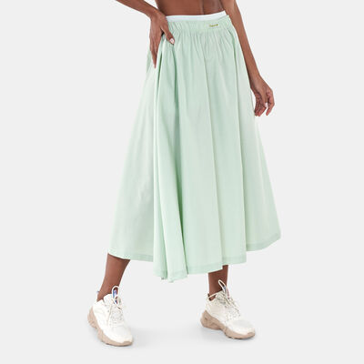 Reebok Women's Classics Long Skirt Green