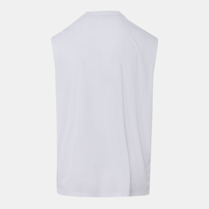 Nike Swim Men's Dri-FIT Hydroguard Swimming Top White image number 1