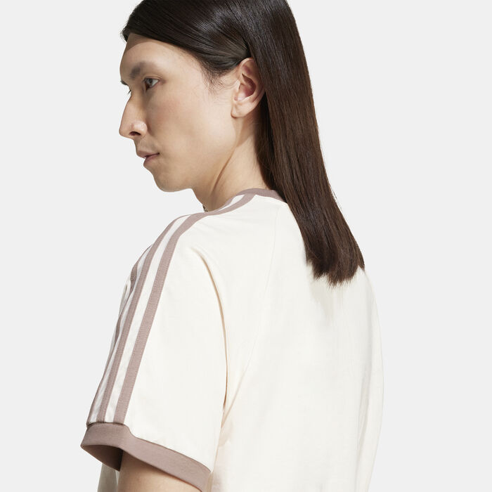 adidas Originals Men's Adicolor Classics 3-Stripes T-Shirt Beige image number 4