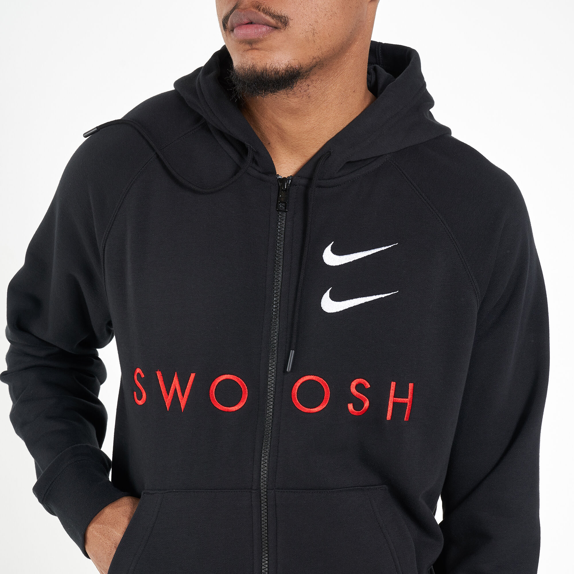 Men s Sportswear FT Swoosh Hoodie Red Nike in Kuwait SSS