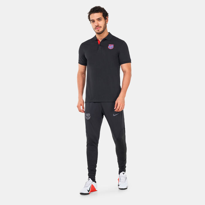 Nike Men&rsquo;s F.C. Barcelona Dri-FIT Slim 2.0 Polo Shirt Black image number 2