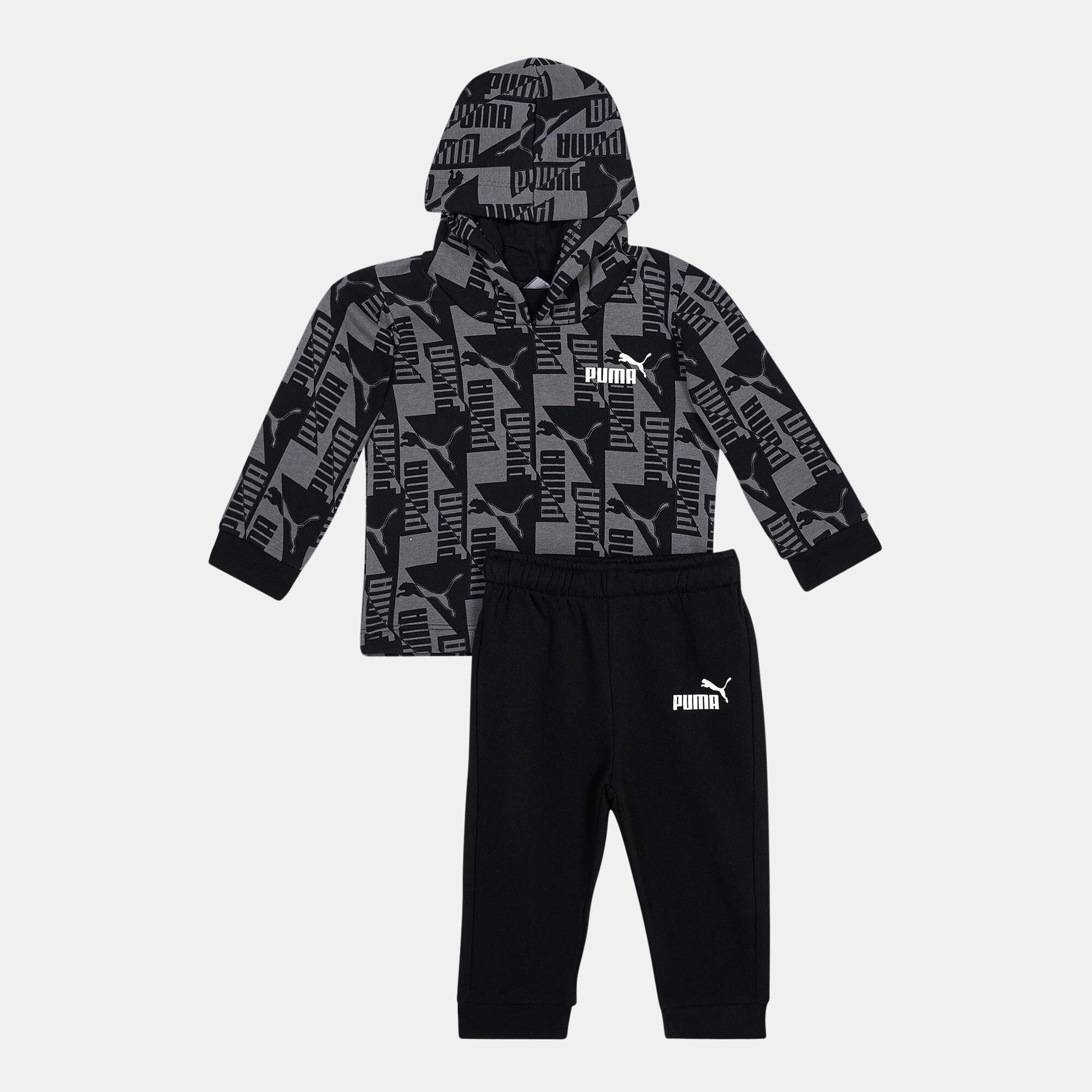 Kids Minicats Power Hoodie and Sweatpants Set Baby and Toddlers Black PUMA in Kuwait SSS