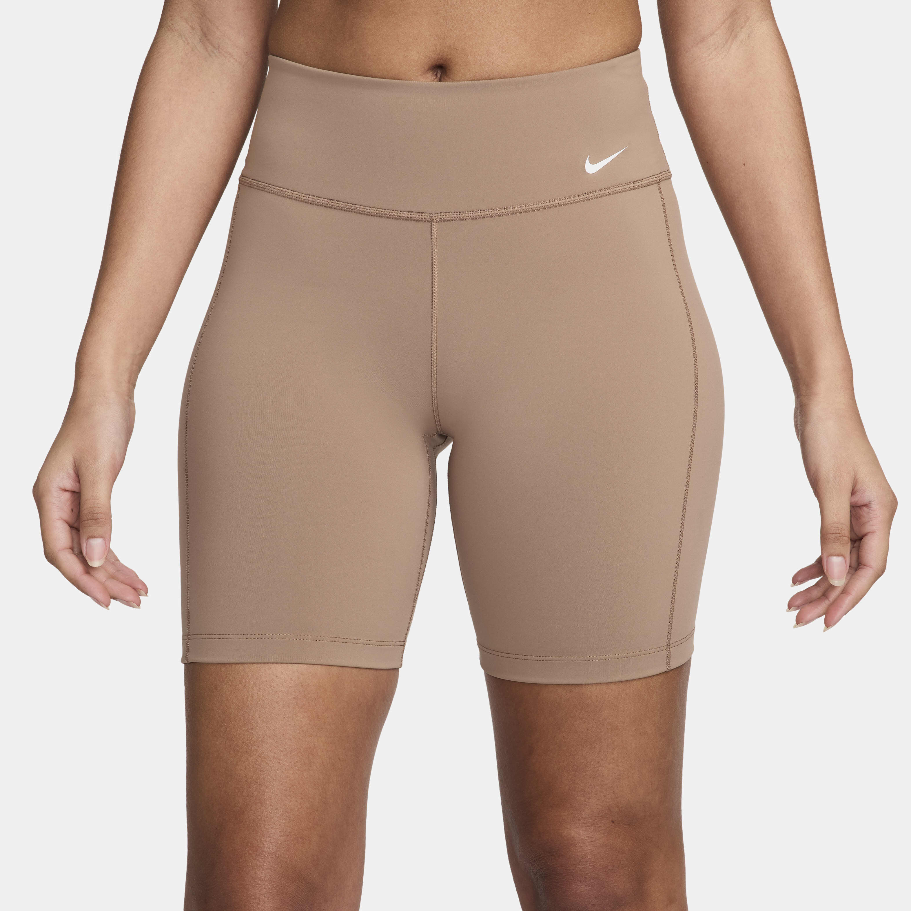 Women s One Leak Protection Period Mid Rise Biker Shorts Brown Nike in Kuwait SSS
