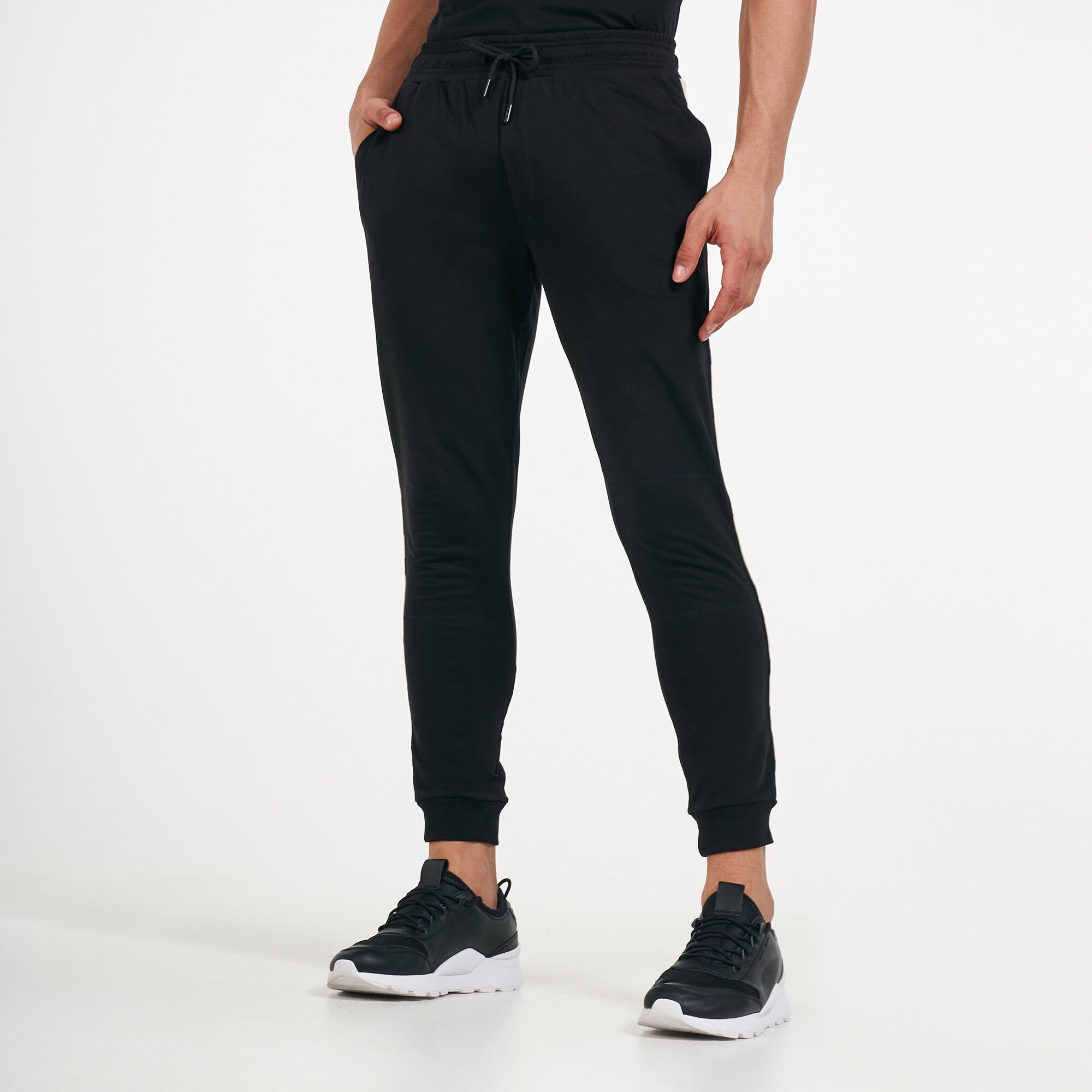 Emporio armani ea7 sales side panel fleece joggers