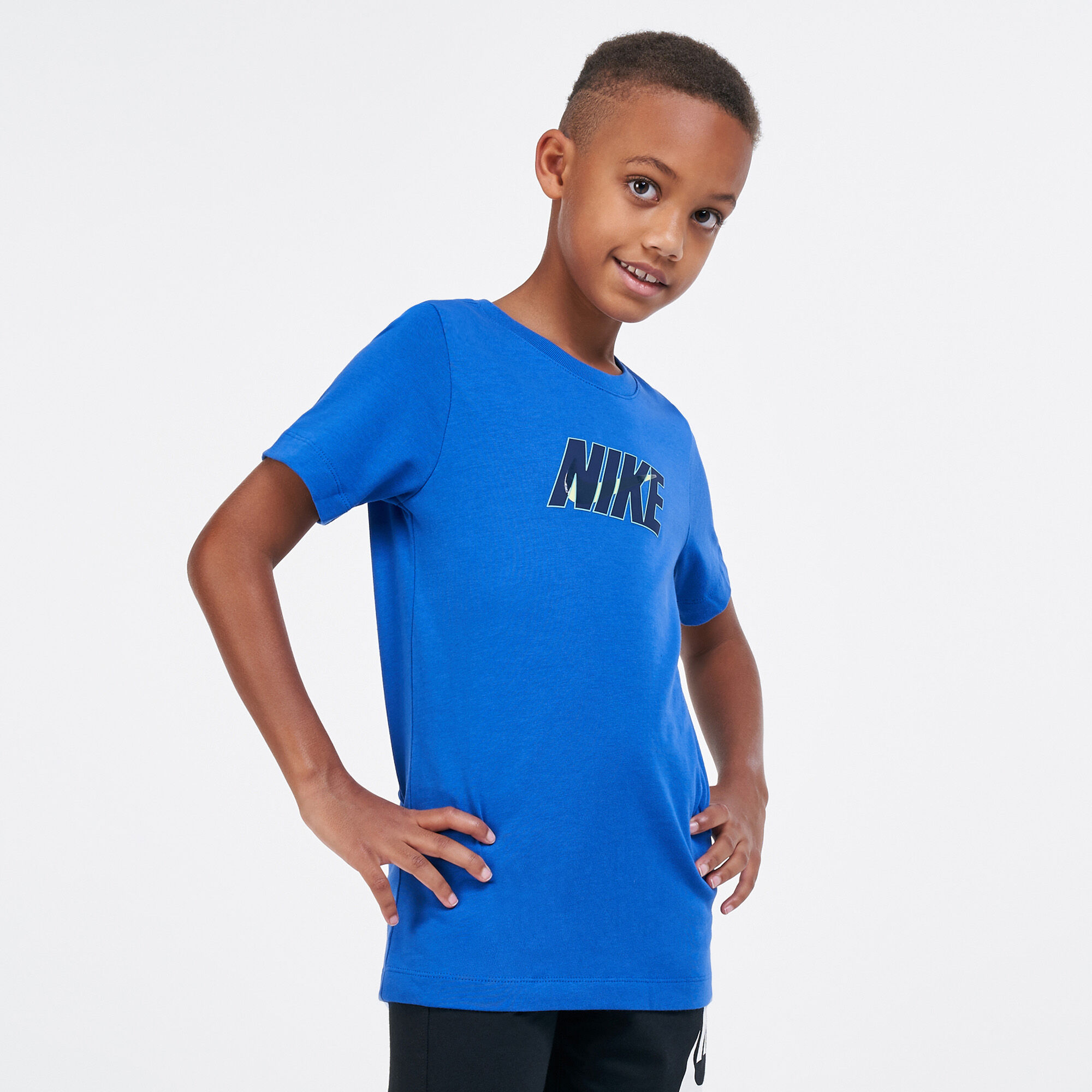 Kids Sportswear Glow In The Dark T Shirt Older Kids Blue Nike in Kuwait SSS