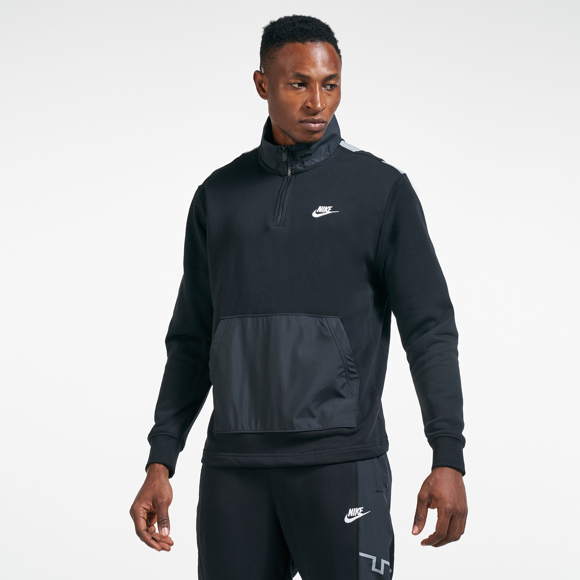 Buy Nike Men s Sportswear CE Half Zip SNL T Shirt Black in Kuwait SSS