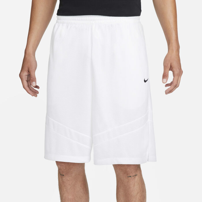 Nike Men's Icon Dri-FIT Basketball Shorts White image number 1