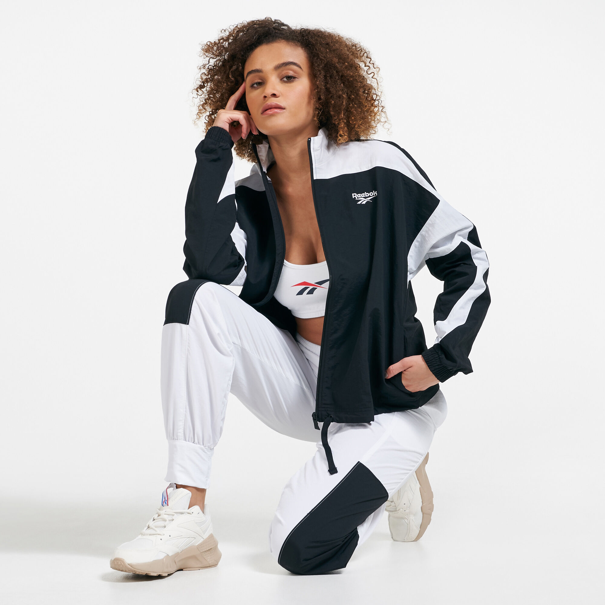Reebok track jacket women's sale