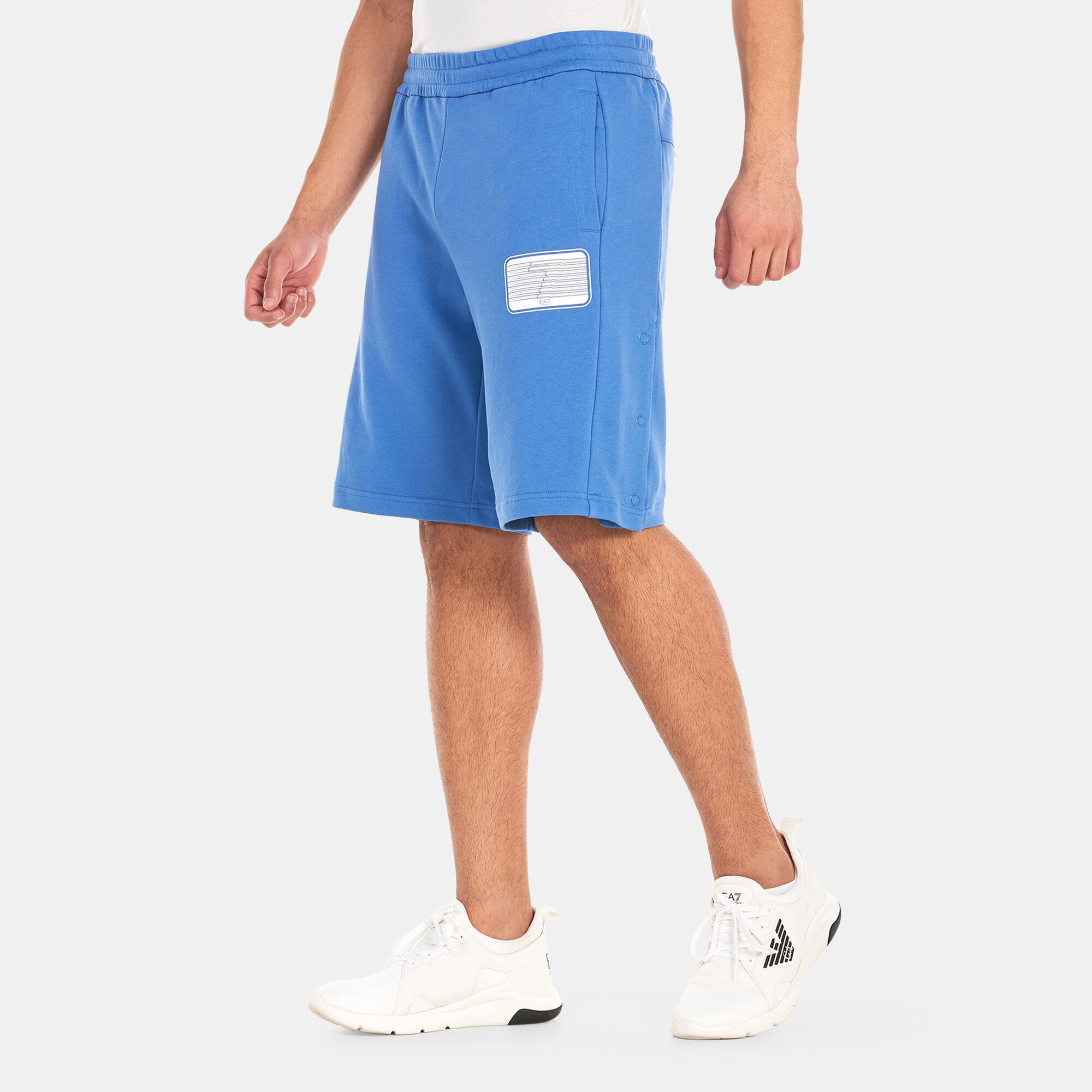 Men s Train Graphic Series Bermuda Big 7 Shorts Blue EA7 Emporio Armani in Kuwait SSS
