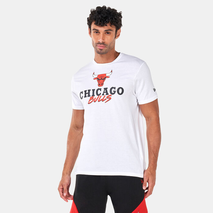 Chicago Bulls NBA Script White T-Shirt