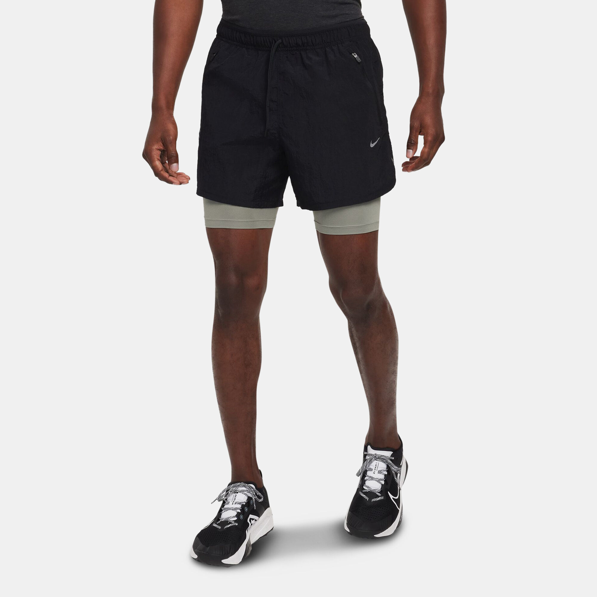 Men s Dri FIT 2 in 1 Running Shorts Black Nike in Kuwait SSS