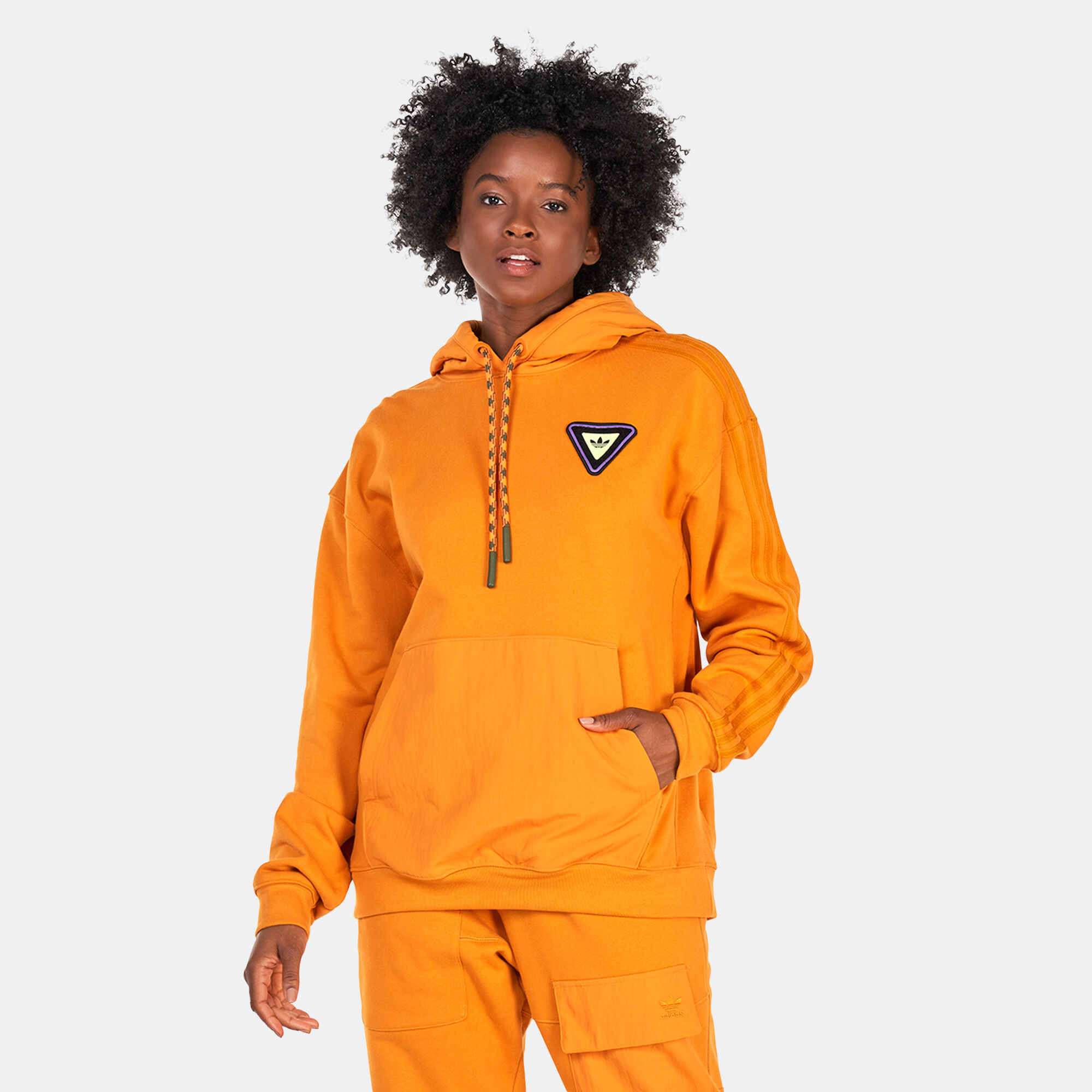 Women s Graphic Print Hoodie Orange adidas Originals in Kuwait SSS