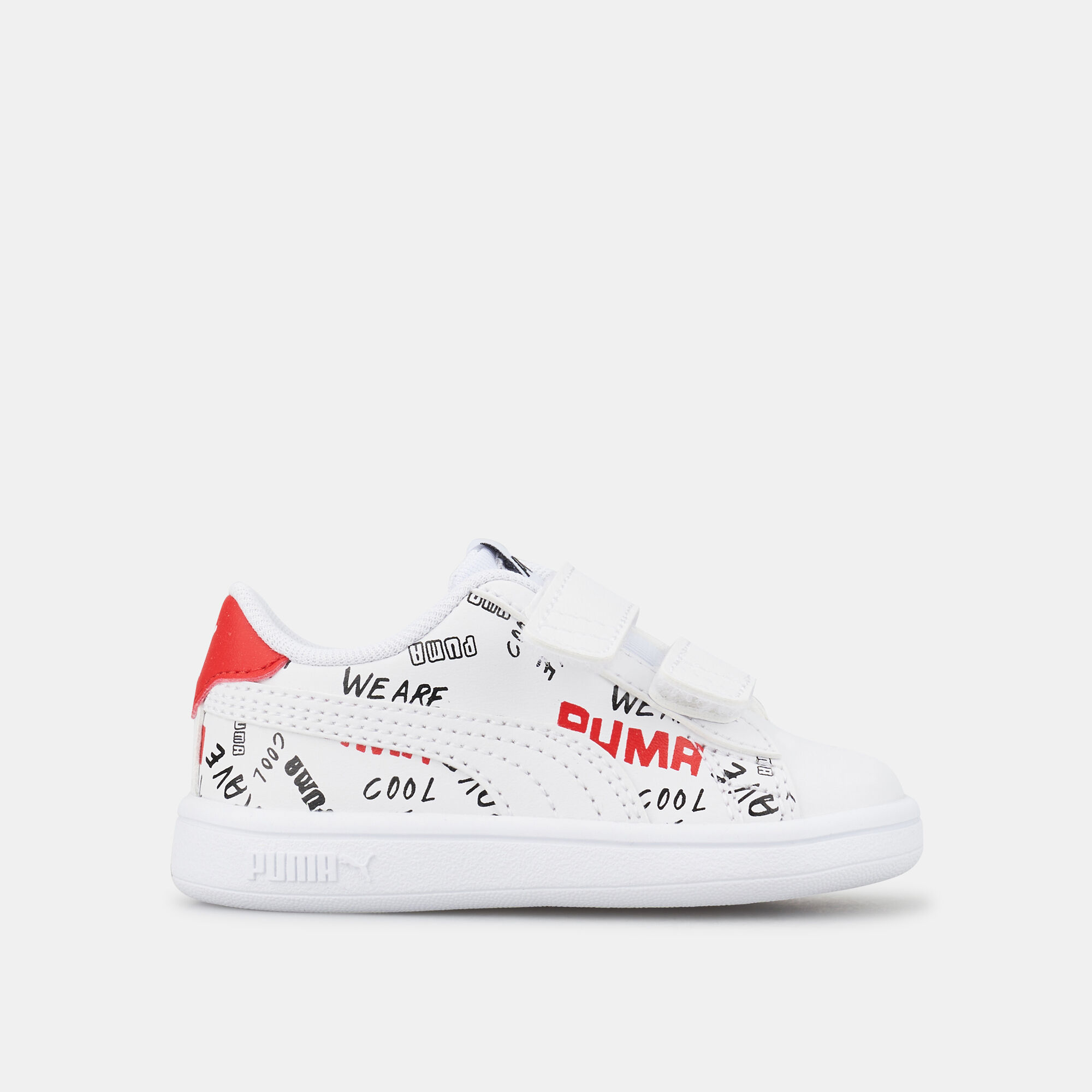 Kids Smash v2 Brand Love V Shoe Baby and Toddler White PUMA in Kuwait SSS