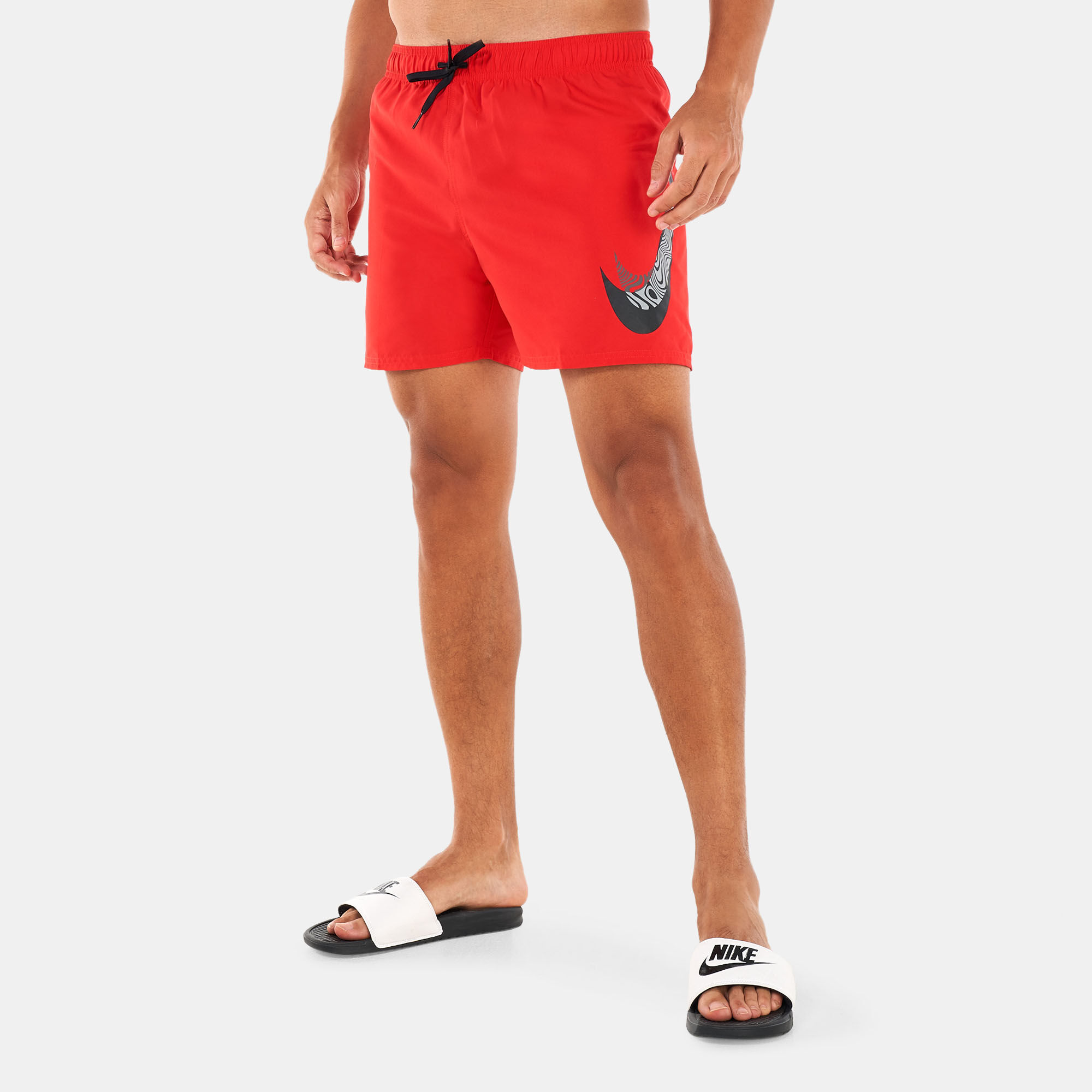 Men s Liquify Swoosh 5 Inch Swimming Shorts Red Nike Swim in Kuwait SSS
